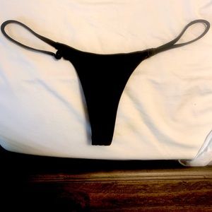 Boutine LA black Minimal size small bikini bottom.